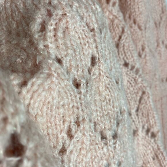 Ann Taylor LOFT Pink Blush Knit Sweater Large - Picture 4 of 8